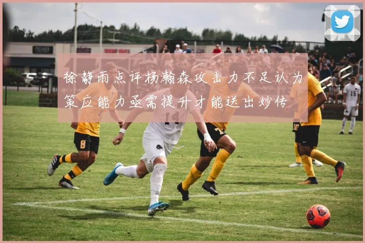 徐静雨点评杨瀚森攻击力不足认为策应能力亟需提升才能送出妙传
